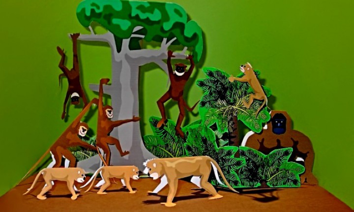 Bastelzoo Affen Designerspiele