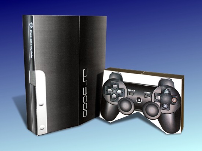 Geld-Spielkonsole „DS3000“ – PDF-Bastelbogen