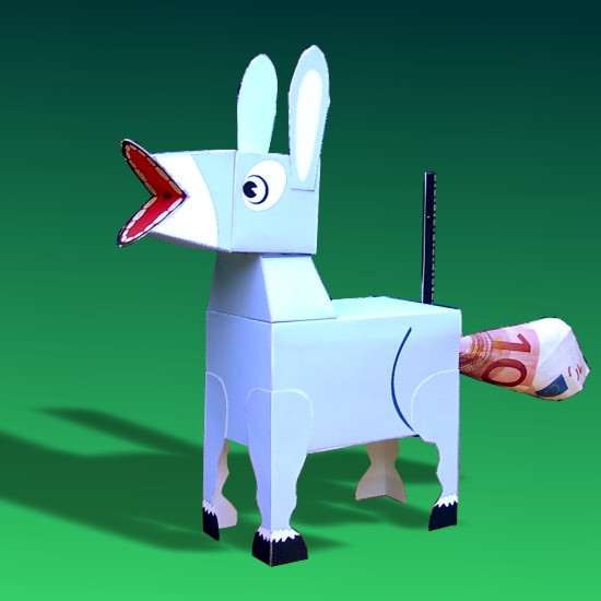 Papercraft Gold - Donkey