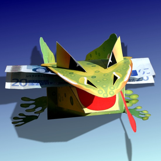 Papercraft Frog