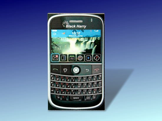Bastelbogen Handy / Smartphone - BlackHarry