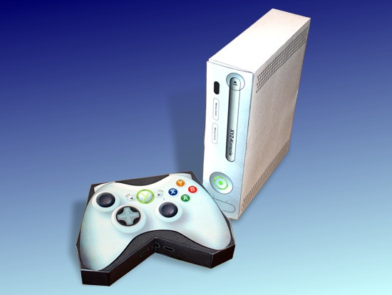 Bastelbogen Spielkonsole XYZ-Box