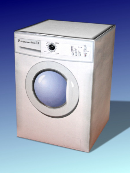 Bastelbogen Waschmaschine