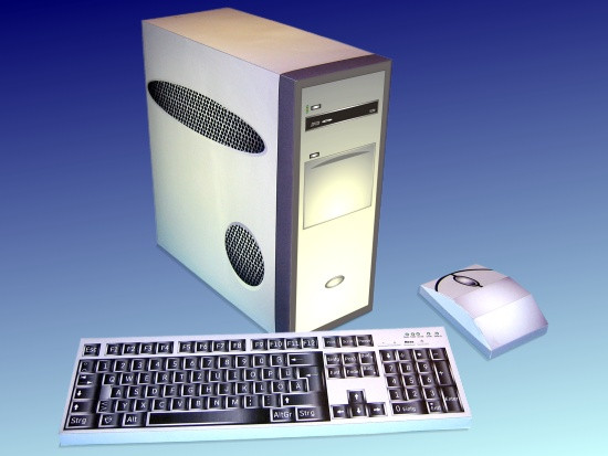 Bastelbogen Computer