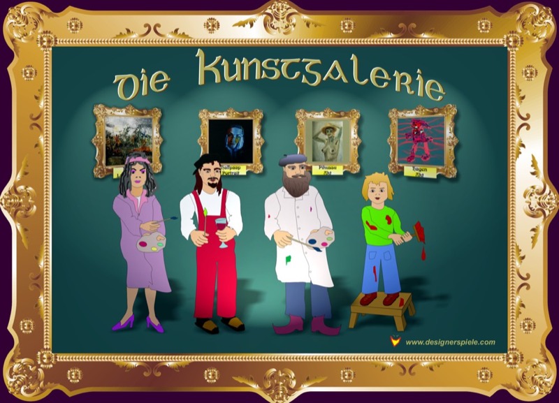 Gesellschaftsspiel "Die Kunstgalerie"